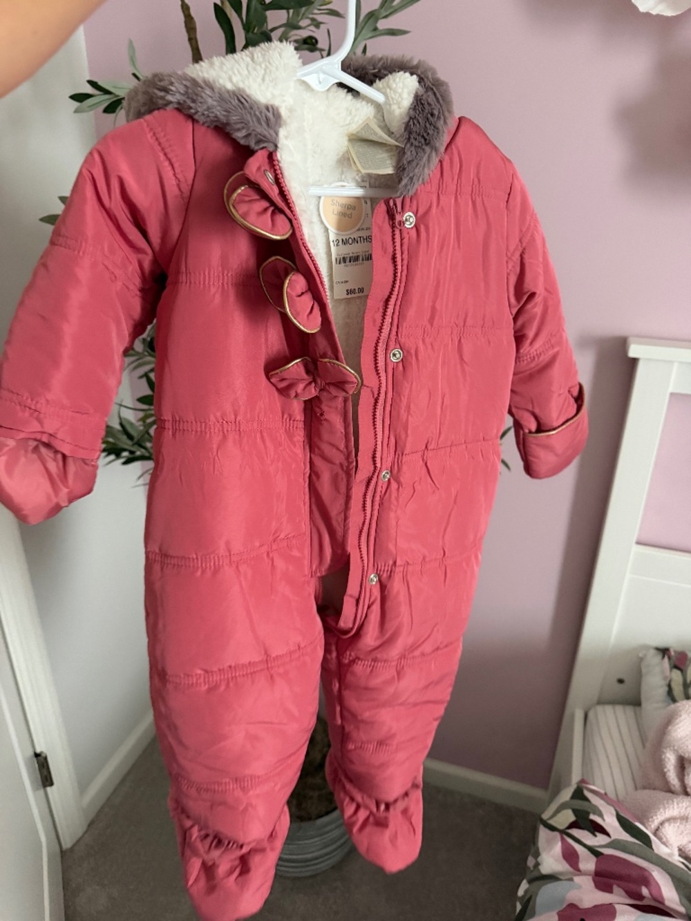 Baby girl snowsuit